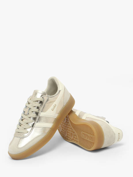 Sneakers En Cuir Gola Or women CLB783 vue secondaire 2