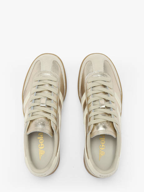 Sneakers En Cuir Gola Or women CLB783 vue secondaire 3
