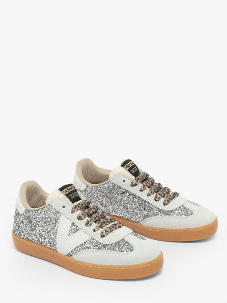 Sneakers Berlin En Cuir Victoria Argent women 1126223 vue secondaire 1