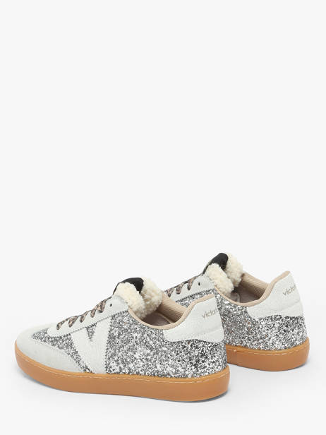 Sneakers Berlin En Cuir Victoria Argent women 1126223 vue secondaire 2