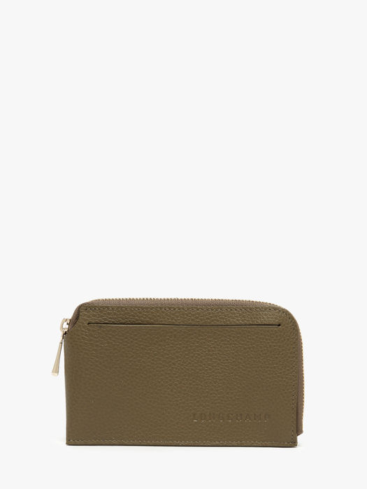 Longchamp Le foulonné Porte billets/cartes Vert