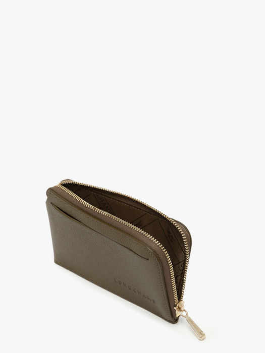 Longchamp Le foulonné Porte billets/cartes Vert