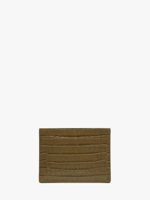 Longchamp Longchamp pocket croco Porte billets/cartes Vert