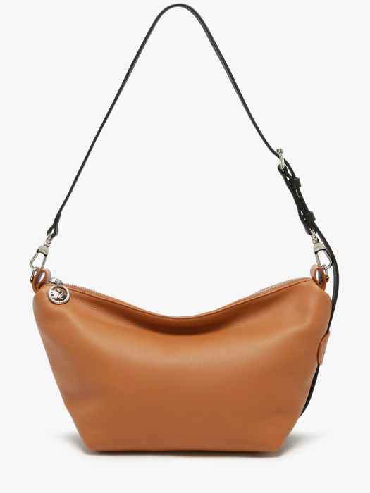 Longchamp Besace longchamp cuir Sacs porté travers Marron
