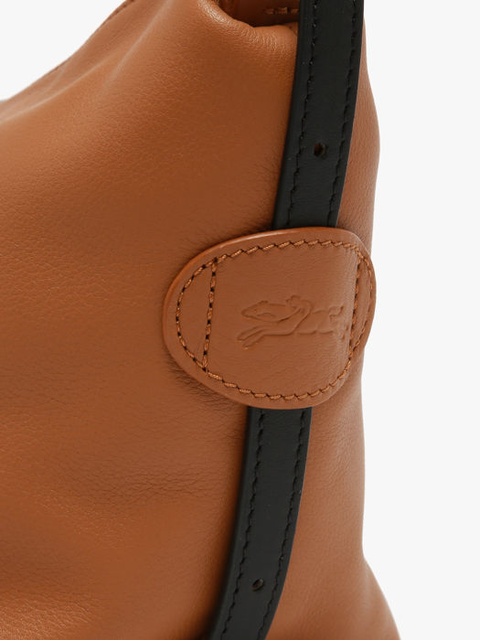 Longchamp Besace longchamp cuir Sacs porté travers Marron