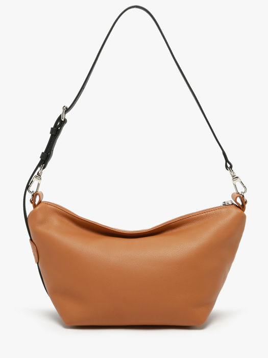 Longchamp Besace longchamp cuir Sacs porté travers Marron