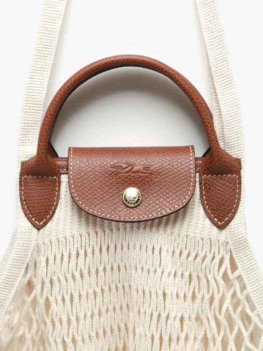 Longchamp Le pliage filet Besaces Beige