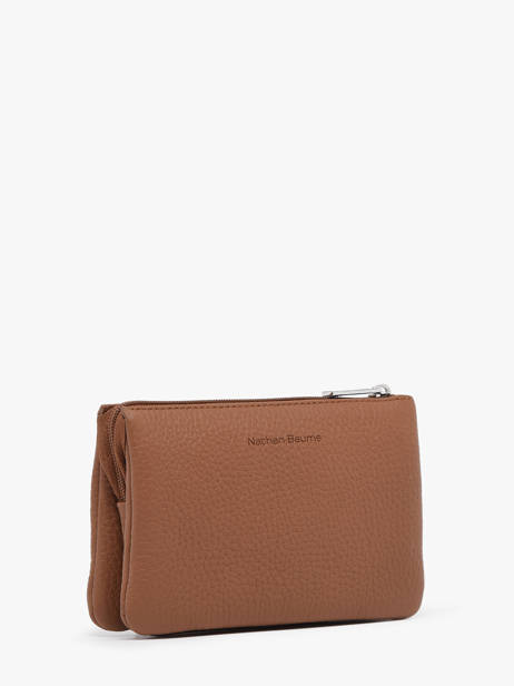 Trousse 2 Compartiments Cuir Nathan baume Marron original n 283N vue secondaire 2