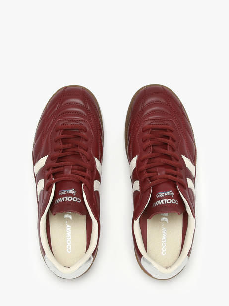 Sneakers En Cuir Coolway Rouge women 7693165 vue secondaire 4
