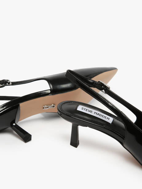 Escarpins Talon Aiguille En Cuir Steve madden Noir women 11003902 vue secondaire 2