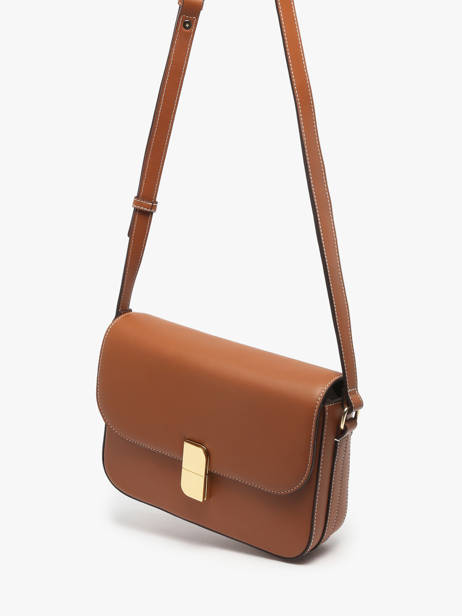 Sac Bandoulière M Alice Cuir Nat et nin Marron vintage M vue secondaire 2