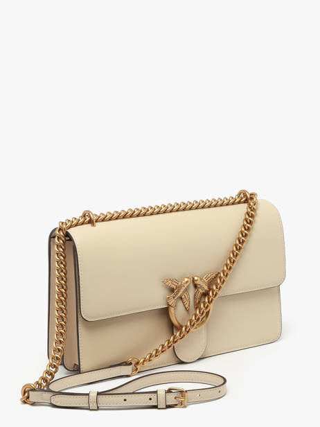 Sac Bandoulière Love Bag Icon Cuir Pinko Beige love bag icon A0F1 vue secondaire 2