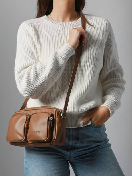 Sac Bandoulière Soft Caramella Cuir Lancaster Marron soft caramella 6 vue secondaire 1