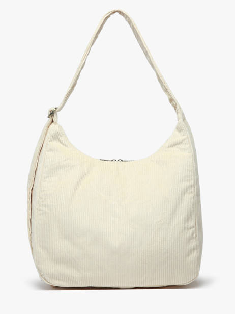 Sac Porté épaule Velours Velours Côtelé Hindbag Beige velours V vue secondaire 4