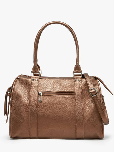 Sac Porté épaule A4 Grained Miniprix Marron grained F8533 vue secondaire 3