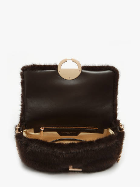 Sac Bandoulière Moon M En Fausse Fourrure Vanessa bruno Marron moon 30V40533 vue secondaire 3