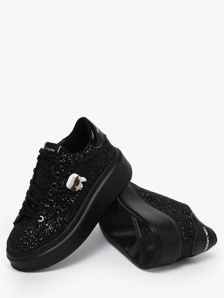 Sneakers En Cuir Karl lagerfeld Noir women KL63531N vue secondaire 2