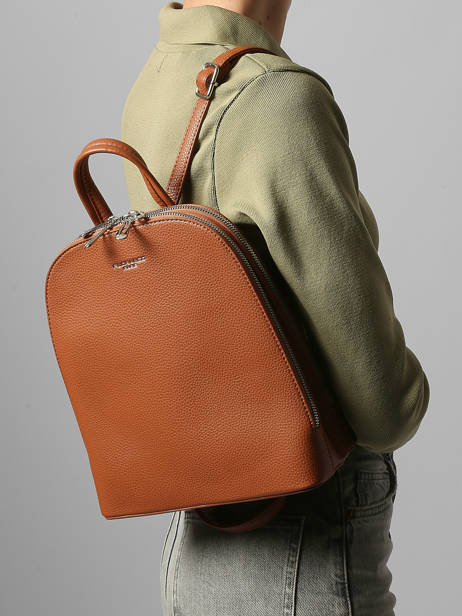 Sac à Dos Miniprix Marron grained F2547 vue secondaire 1