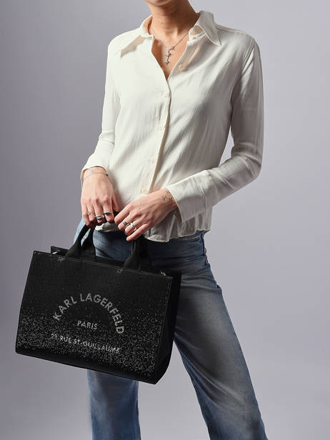 Sac Porté Main Rsg Karl lagerfeld Noir rsg A4W50011 vue secondaire 1
