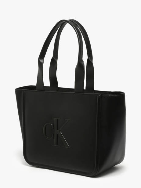 Sac Porté épaule Bold Monogram Calvin klein jeans Noir bold monogram 4F3218G vue secondaire 2