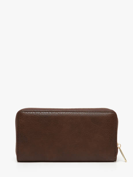 Portefeuille Lulu castagnette Marron zip CHRYS033 vue secondaire 2