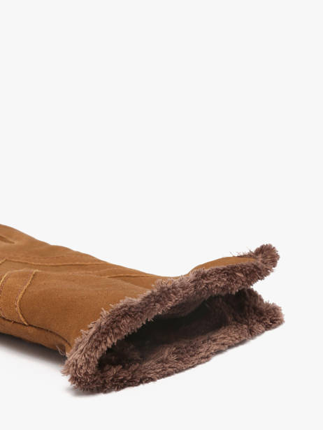 Gants Isotoner Marron women gloves 85159 vue secondaire 1