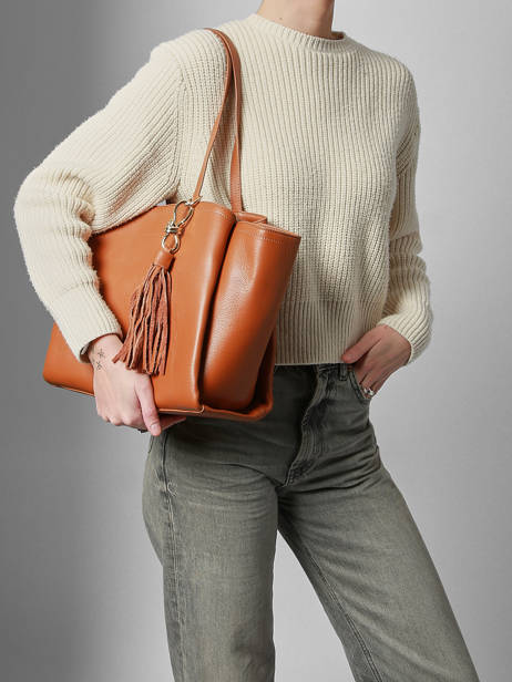 Sac Porté épaule Helena Cuir Francinel Marron helena 22947 vue secondaire 1
