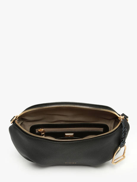 Sac Banane Torsade Cuir Etrier Noir torsade ETOS022M vue secondaire 3