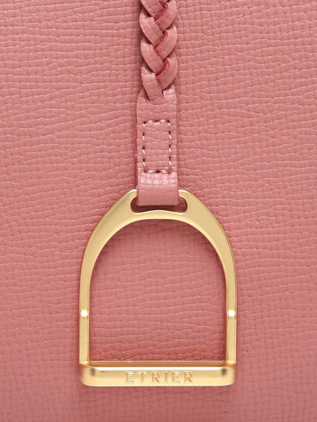 Sac Bandoulière Torsade Cuir Etrier Rose torsade ETOS0142 vue secondaire 5