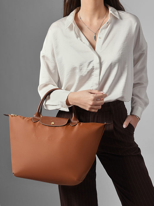 Longchamp Le pliage original Sacs porté main Marron