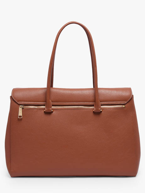 Sac Porte Epaule A4 Milano Cuir Lancaster Marron milano cosmos 57 vue secondaire 4