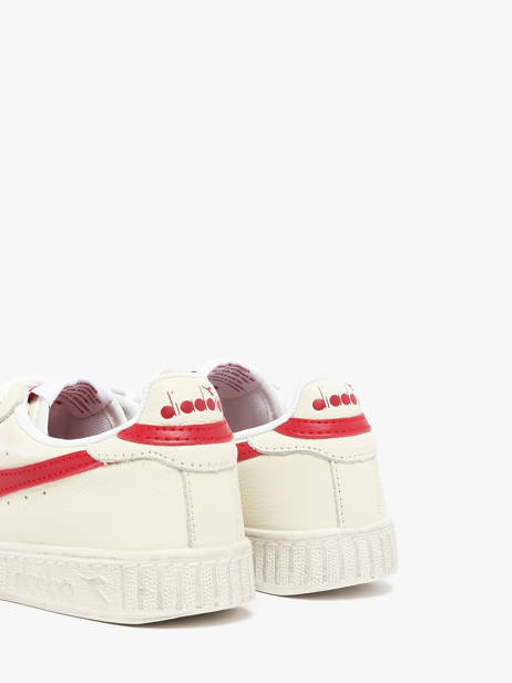 Sneakers Game Low Wax En Cuir Diadora Blanc unisex 178301 vue secondaire 2