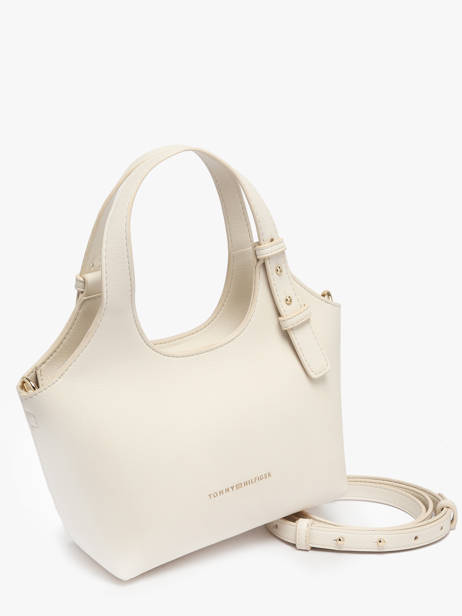 Sac Porté Main Th Logo Polyester Tommy hilfiger Blanc th logo AW18281 vue secondaire 1