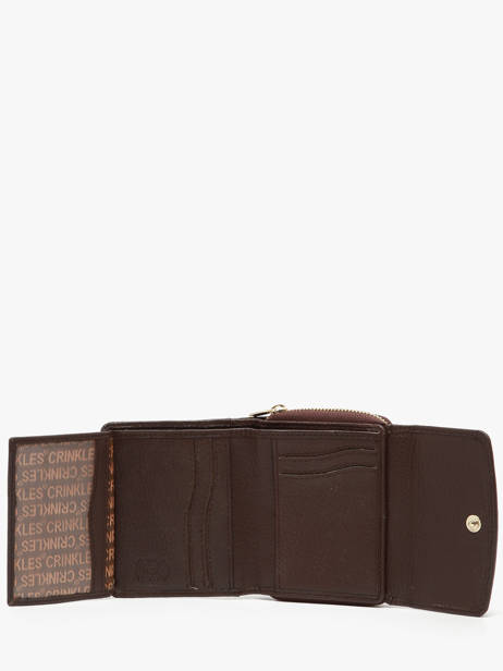 Portefeuille Caviar Cuir Crinkles Marron caviar 14201 vue secondaire 2