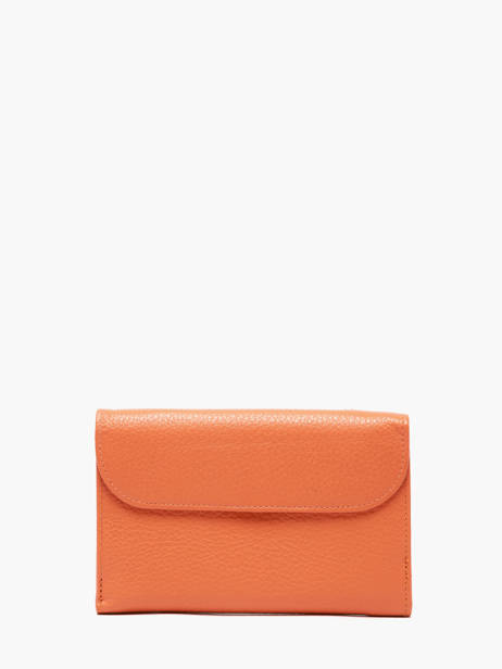 Portefeuille Caviar Cuir Crinkles Orange caviar 15020 vue secondaire 4
