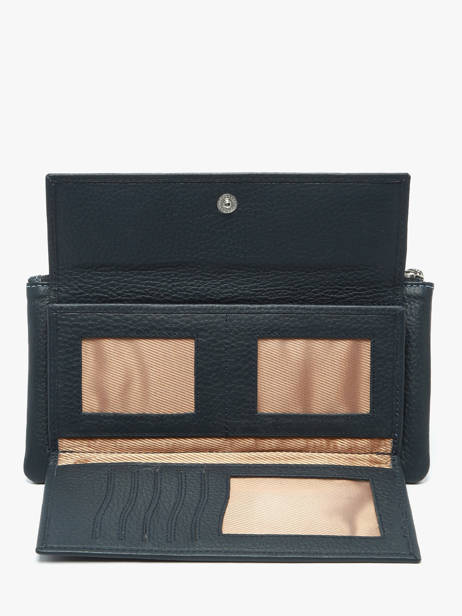 Portefeuille Cuir Crinkles Bleu caviar 14104 vue secondaire 2