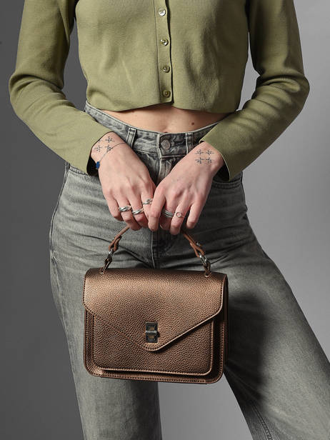 Sac Bandoulière Wt Grained Miniprix Marron wt grained F6978 vue secondaire 1