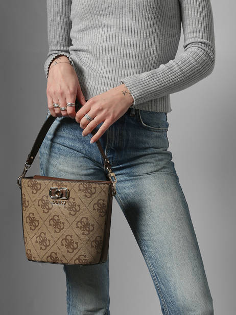 Sac Bandoulière Karnilla Logo Guess Marron karnilla logo OS990101 vue secondaire 1