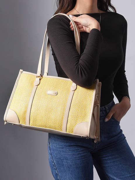Sac Porté épaule Capri Hexagona Jaune capri 4020264 vue secondaire 1