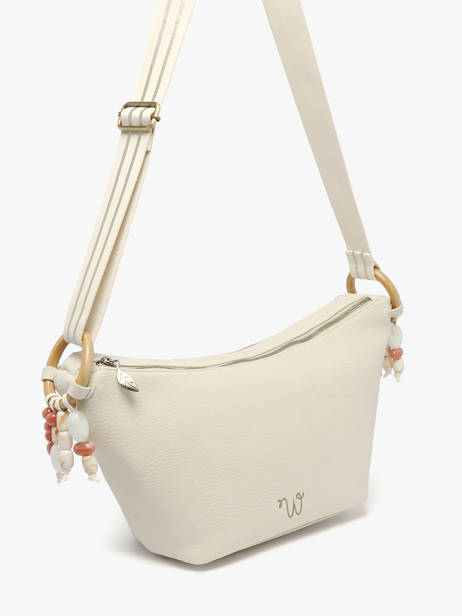 Sac Bandoulière Camomille Pearl Woomen Beige camomille pearl WCAE03 vue secondaire 2