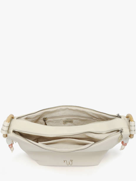 Sac Bandoulière Camomille Pearl Woomen Beige camomille pearl WCAE03 vue secondaire 3