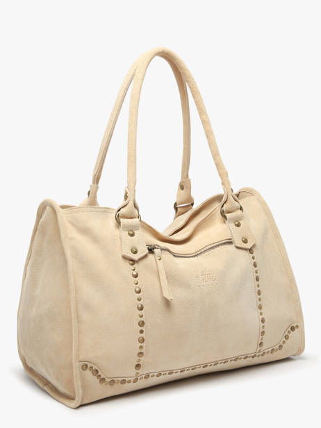 Sac à Main A4 Houston Cuir Basilic pepper Beige houston BHOU31 vue secondaire 1
