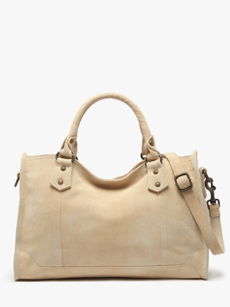 Sac à Main A4 Houston Cuir Basilic pepper Beige houston BHOU22 vue secondaire 3