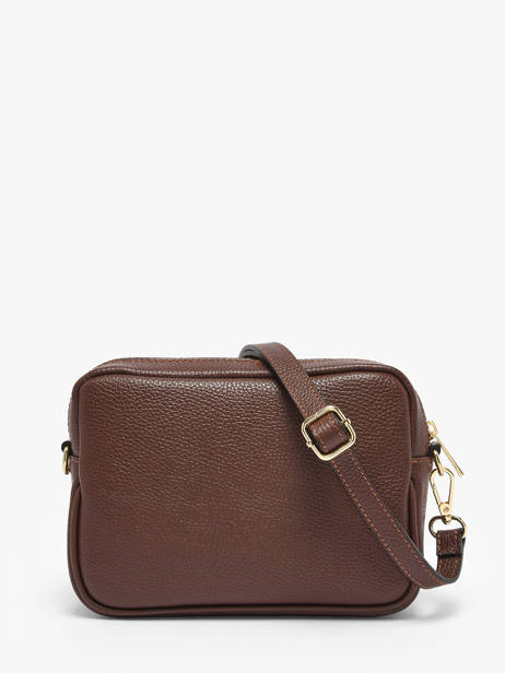 Sac Bandoulière Velvet Caviar Cuir Milano Marron velvet caviar VC25067 vue secondaire 3