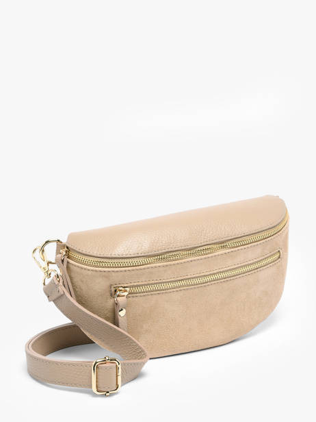 Sac Banane Milano Beige velvet caviar VC24111 vue secondaire 1