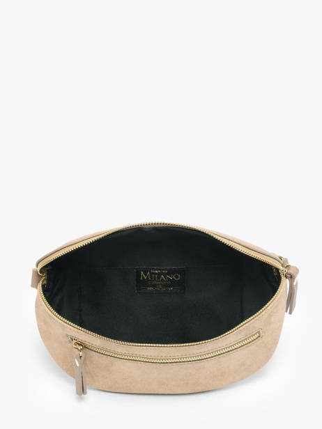 Sac Banane Milano Beige velvet caviar VC24111 vue secondaire 2