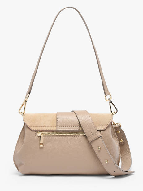 Sac Porté Main Velvet Caviar Cuir Milano Beige velvet caviar VC25114 vue secondaire 3