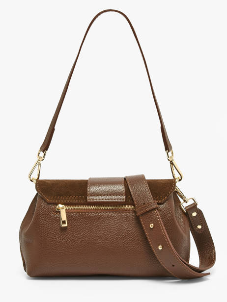Sac Porté Main Velvet Caviar Cuir Milano Marron velvet caviar VC25114 vue secondaire 4