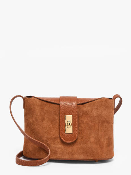 Sac Bandoulière Velvet Caviar Cuir Milano Marron velvet caviar VC25115