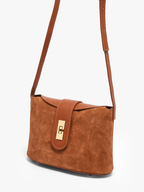 Sac Bandoulière Velvet Caviar Cuir Milano Marron velvet caviar VC25115 vue secondaire 2